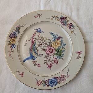 Vintage Rosenthal New Phoenix Porcelain Multicolor Bird Floral Dinner Plate